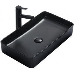 Mexen Nadia  Lavoar pe blat  60 x 35 cm,  negru mat - 21616085 Lavoar pe blat fara gaura beterie 467680 Mexen