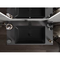 Mexen Nadia  Lavoar pe blat  60 x 35 cm,  negru mat - 21616085