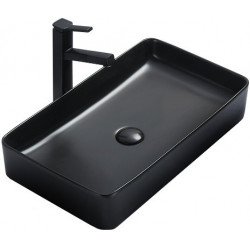 Mexen Nadia  Lavoar pe blat  60 x 35 cm,  negru mat - 21616085 Lavoar pe blat fara gaura beterie 467680 Mexen