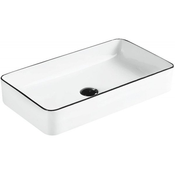 Mexen Nadia  Lavoar pe blat  60 x 35 cm, alb/ negru - 21616007