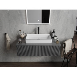 Mexen Nadia  Lavoar pe blat  60 x 35 cm, alb/ negru - 21616007