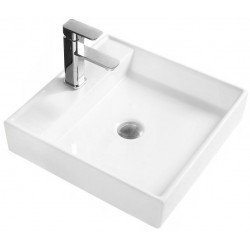 Mexen Blanca  Lavoar pe blat  44 x 44 cm,  alb - 21624400 Lavoar pe blat fara gaura beterie 467680 Mexen