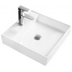 Mexen Blanca  Lavoar pe blat  44 x 44 cm,  alb - 21624400 Lavoar pe blat fara gaura beterie 467680 Mexen