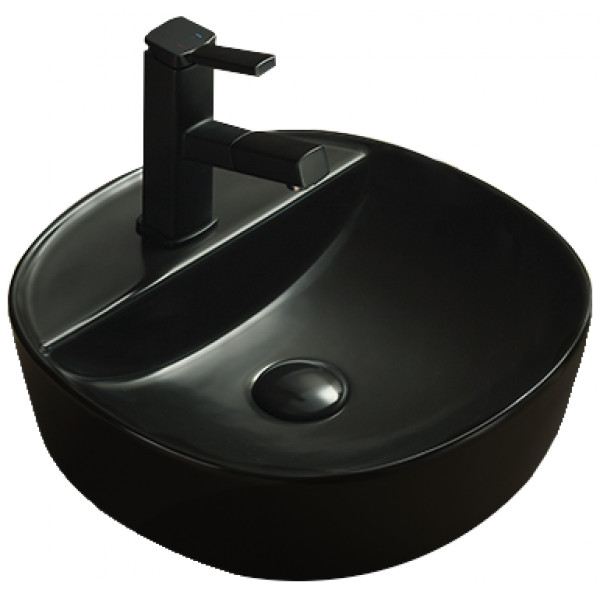 Mexen Zita  Lavoar pe blat  40 x 40 cm,  negru mat - 21874085