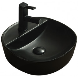 Mexen Zita  Lavoar pe blat  40 x 40 cm,  negru mat - 21874085 Lavoar pe blat fara gaura beterie 467680 Mexen