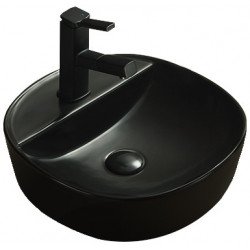 Mexen Zita  Lavoar pe blat  40 x 40 cm,  negru mat - 21874085 Lavoar pe blat fara gaura beterie 467680 Mexen