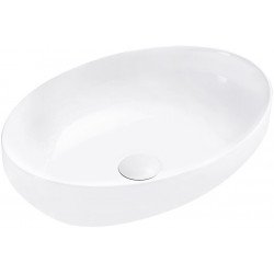 Mexen Cornelia  Lavoar pe blat  50 x 36 cm,  alb - 21885000 Lavoar pe blat fara gaura beterie 467680 Mexen