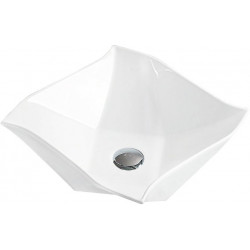 Mexen Elvira  Lavoar pe blat  42 x 42 cm,  alb - 21894200 Lavoar pe blat fara gaura beterie 467680 Mexen