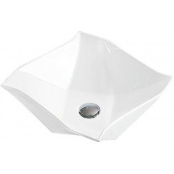 Mexen Elvira  Lavoar pe blat  42 x 42 cm,  alb - 21894200 Lavoar pe blat fara gaura beterie 467680 Mexen