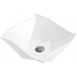 Mexen Elvira  Lavoar pe blat  42 x 42 cm,  alb - 21894200 Lavoar pe blat fara gaura beterie 467680 Mexen