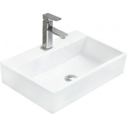 Mexen Paula  Lavoar pe blat  53 x 36 cm,  alb - 21935300 Lavoar pe blat fara gaura beterie 467680 Mexen