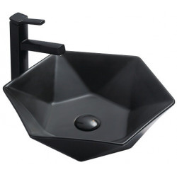 Mexen Mery  Lavoar pe blat  48 x 41 cm,  negru mat - 21984885