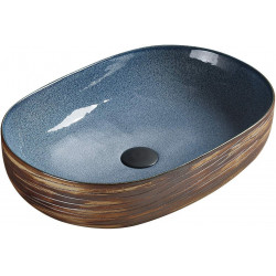 Mexen Agota  Lavoar pe blat  58 x 40 cm, albastru  - 22025866 Lavoar pe blat fara gaura beterie 467680 Mexen