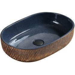 Mexen Aleta  Lavoar pe blat  59 x 40 cm, albastru  - 22035966 Lavoar pe blat fara gaura beterie 467680 Mexen