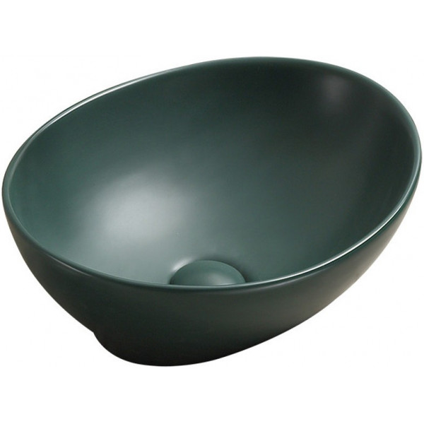 Mexen Elza  Lavoar pe blat  40 x 33 cm,  verde inchis  mat - 21014047