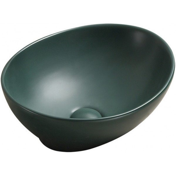 Mexen Elza  Lavoar pe blat  40 x 33 cm,  verde inchis  mat - 21014047