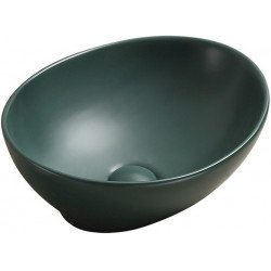 Mexen Elza  Lavoar pe blat  40 x 33 cm,  verde inchis  mat - 21014047 Lavoar pe blat fara gaura beterie 467680 Mexen