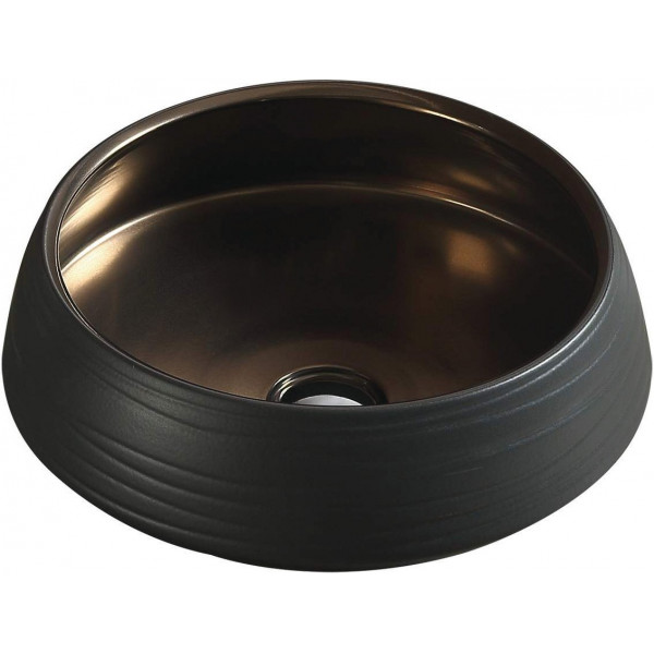 Mexen Ariana  Lavoar pe blat  43 x 43 cm, negru/auriu  - 22054366