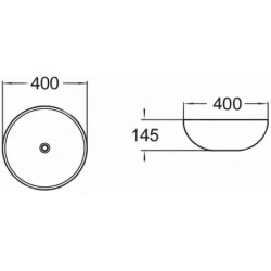 Mexen Briana  Lavoar pe blat  40 x 40 cm, auriu - 22064052