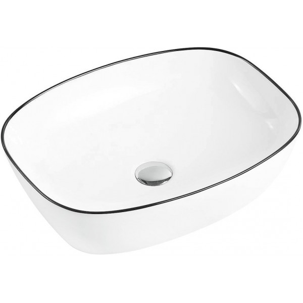 Mexen Lita  Lavoar pe blat  49 x 37 cm, alb/ negru - 22124907