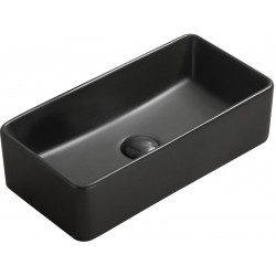 Mexen Nadia  Lavoar pe blat  46 x 23 cm,  negru mat - 21614685 Lavoar pe blat fara gaura beterie 467680 Mexen