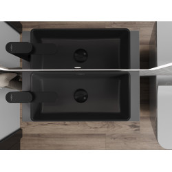 Mexen Nadia  Lavoar pe blat  46 x 23 cm,  negru mat - 21614685