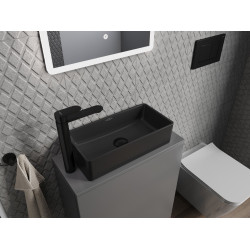 Mexen Nadia  Lavoar pe blat  46 x 23 cm,  negru mat - 21614685