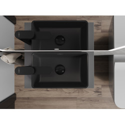 Mexen Nadia  Lavoar pe blat  36 x 23 cm,  negru mat - 21613685