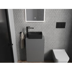 Mexen Nadia  Lavoar pe blat  36 x 23 cm,  negru mat - 21613685