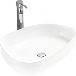 Mexen Chiara  Lavoar pe blat  54 x 39 cm,  alb - 21585400 Lavoar pe blat fara gaura beterie 467680 Mexen