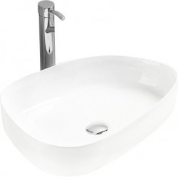 Mexen Chiara  Lavoar pe blat  54 x 39 cm,  alb - 21585400 Lavoar pe blat fara gaura beterie 467680 Mexen