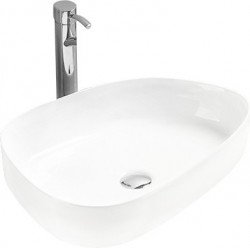 Mexen Chiara  Lavoar pe blat  54 x 39 cm,  alb - 21585400 Lavoar pe blat fara gaura beterie 467680 Mexen