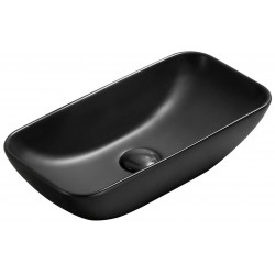 Mexen Klara  Lavoar pe blat  46 x 23 cm,  negru mat - 21564685 Lavoar pe blat fara gaura beterie 467680 Mexen