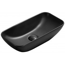 Mexen Klara  Lavoar pe blat  46 x 23 cm,  negru mat - 21564685 Lavoar pe blat fara gaura beterie 467680 Mexen