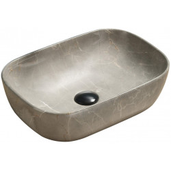 Mexen Rita  Lavoar pe blat  45 x 32 cm,  beige piatra - 21084597 Lavoar pe blat fara gaura beterie 467680 Mexen