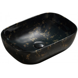 Mexen Rita  Lavoar pe blat  45 x 32 cm,  negru piatra - 21084594