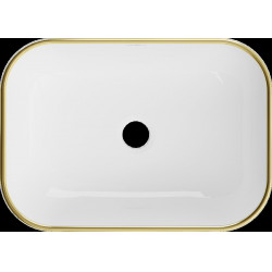 Mexen Rita  Lavoar pe blat  50 x 40 cm, alb/auriu  - 21084505