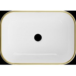 Mexen Rita  Lavoar pe blat  50 x 40 cm, alb/auriu  - 21084505