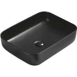 Mexen Carla  Lavoar pe blat  50 x 39 cm,  negru mat - 21555085 Lavoar pe blat fara gaura beterie 467680 Mexen
