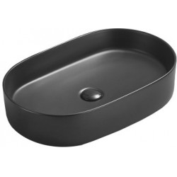 Mexen Celia  Lavoar pe blat  60 x 38 cm,  negru mat - 22206085 Lavoar pe blat fara gaura beterie 467680 Mexen