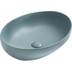 Mexen Cornelia  Lavoar pe blat  50 x 36 cm,  verde   mat - 21885048 Lavoar pe blat fara gaura beterie 467680 Mexen