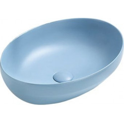 Mexen Cornelia  Lavoar pe blat  50 x 36 cm, albastru  mat - 21885049 Lavoar pe blat fara gaura beterie 467680 Mexen