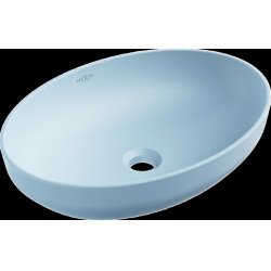 Mexen Cornelia  Lavoar pe blat  50 x 36 cm, albastru  mat - 21885049 Lavoar pe blat fara gaura beterie 467680 Mexen