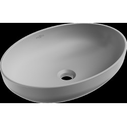 Mexen Cornelia  Lavoar pe blat  50 x 36 cm,  gri   mat - 21885061 Lavoar pe blat fara gaura beterie 467680 Mexen
