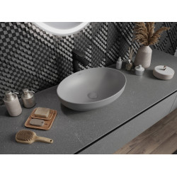 Mexen Cornelia  Lavoar pe blat  50 x 36 cm,  gri   mat - 21885061