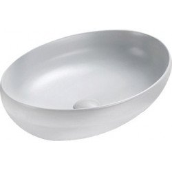 Mexen Cornelia  Lavoar pe blat  50 x 36 cm,  platina  mat - 21885063 Lavoar pe blat fara gaura beterie 467680 Mexen