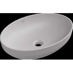 Mexen Cornelia  Lavoar pe blat  50 x 36 cm,  gri  mat - 21885067 Lavoar pe blat fara gaura beterie 467680 Mexen