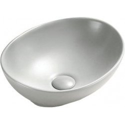 Mexen Elza  Lavoar pe blat  40 x 33 cm,  platina  mat - 21014063 Lavoar pe blat fara gaura beterie 467680 Mexen