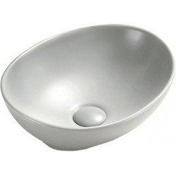 Mexen Elza  Lavoar pe blat  40 x 33 cm,  platina  mat - 21014063 Lavoar pe blat fara gaura beterie 467680 Mexen