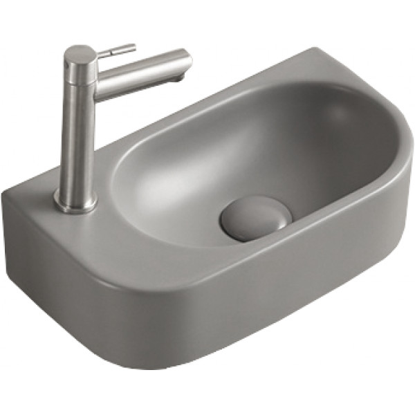 Mexen Viera  Lavoar pe blat  stanga 40 x 21 cm,  gri   mat - 21274061L